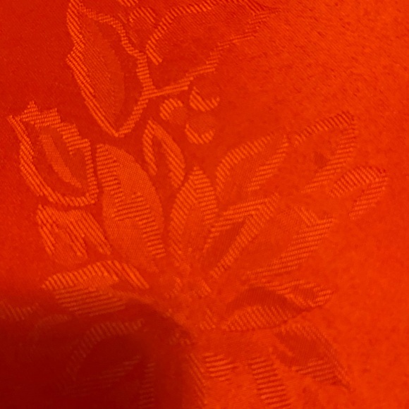 4 Pc North Pole Placemats Red Fabric w/ Pointsettias Table Setting Mats13" x 19" - Picture 4 of 11